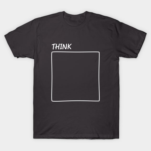 Think Outside The Box New Perspective T-Shirt by alltheprints